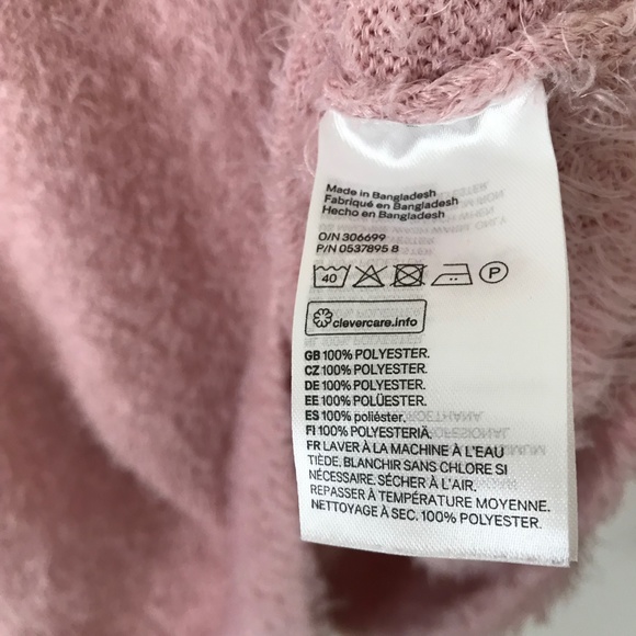H&M Pink Fuzzy Crew Neck Sweater - Picture 16 of 16